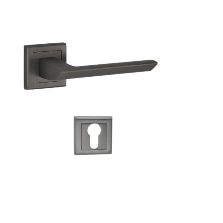 Maner usa interior ASPECTO A-64-30 antracit cu rozeta de yala