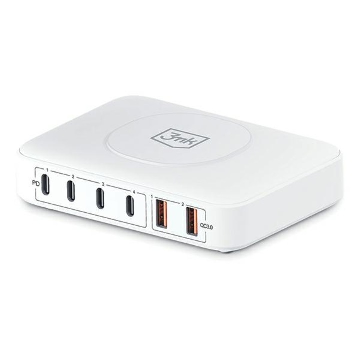 Töltőállomás 4xUSB-C / 2xUSB 100W 3MK hipertöltő powermax