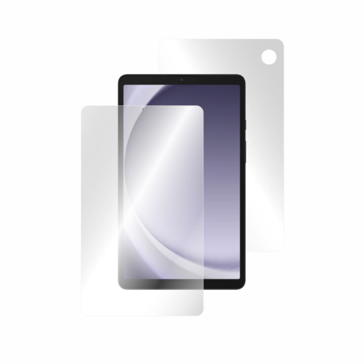 Klasszikus Smart Protection védőfólia készlet Samsung Galaxy Tab A9-hez, 8,7 hüvelykes teljes test, kijelző és hátlap
