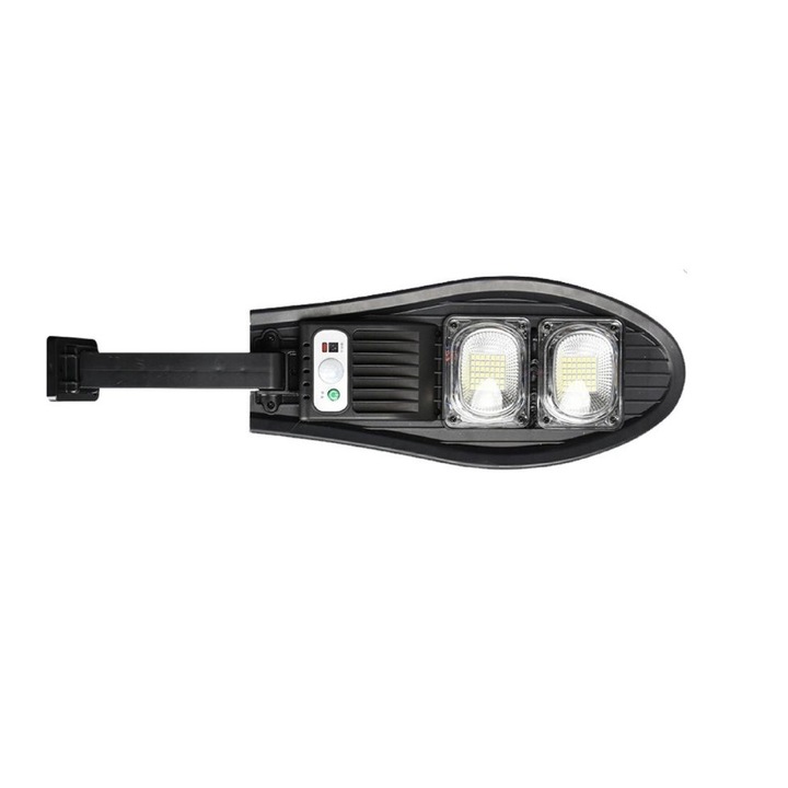 Lampa solara 15W, 500lm, IP65, cu senzor de miscare, telecomanda, 3 moduri de functionare, acumulator 1500mAh