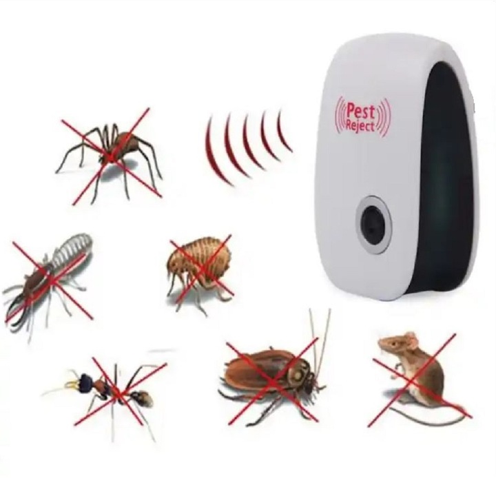 Set 6 x Dispozitiv cu ultrasunete, Pest Reject, Alb