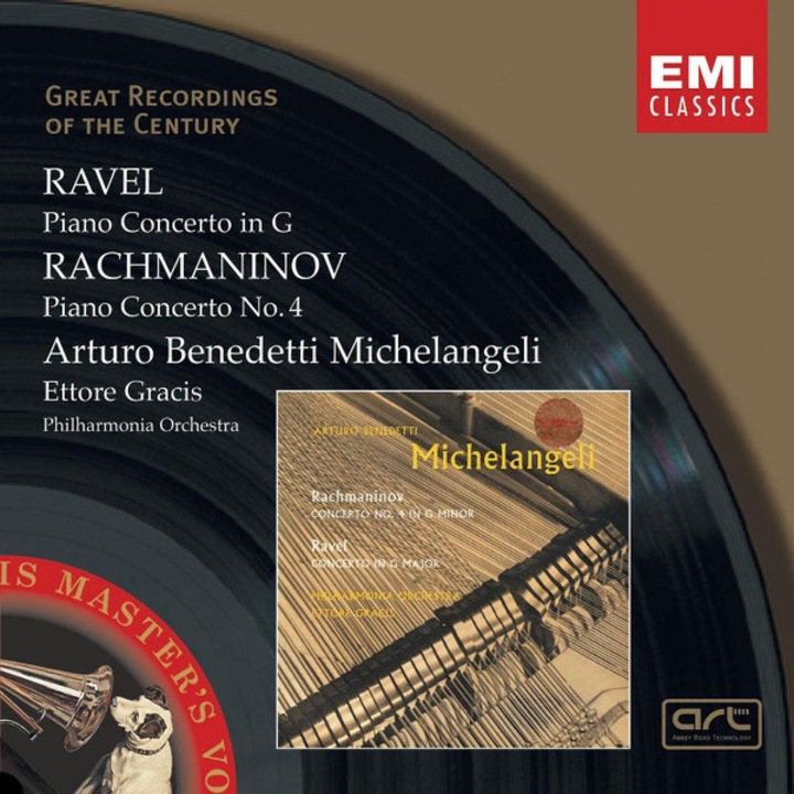 Arturo Beneditti MichelangeliPhilharmonia OrchestraEttore Gracis - Ravel: Piano Concerto In G / Rachmaninov: Piano Concerto No. 4