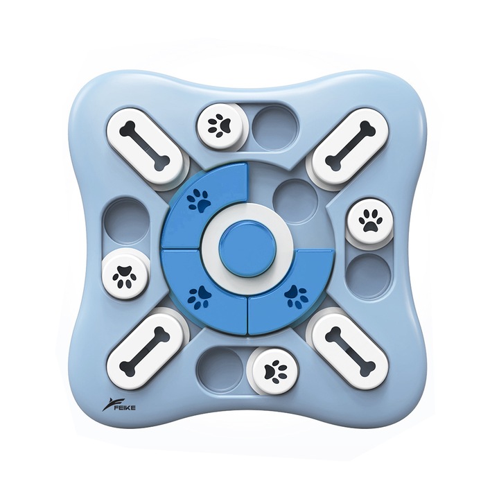 Интерактивна играчка пъзел за кучета или котки, с функции за освобождаване на храна/награда, 25,5 x 25,5 x 2,5 cm