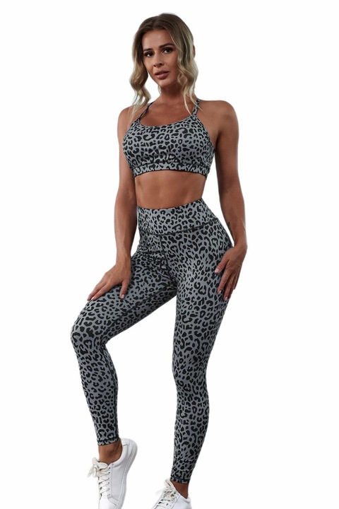 Compleu dama, WildFashion, Nylon, 1744, Alb/Gri