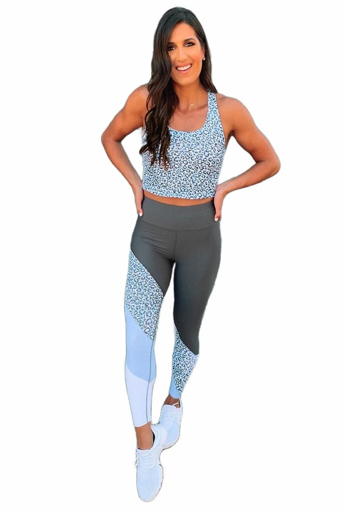 Compleu dama, WildFashion, Poliester, Gri, Gri