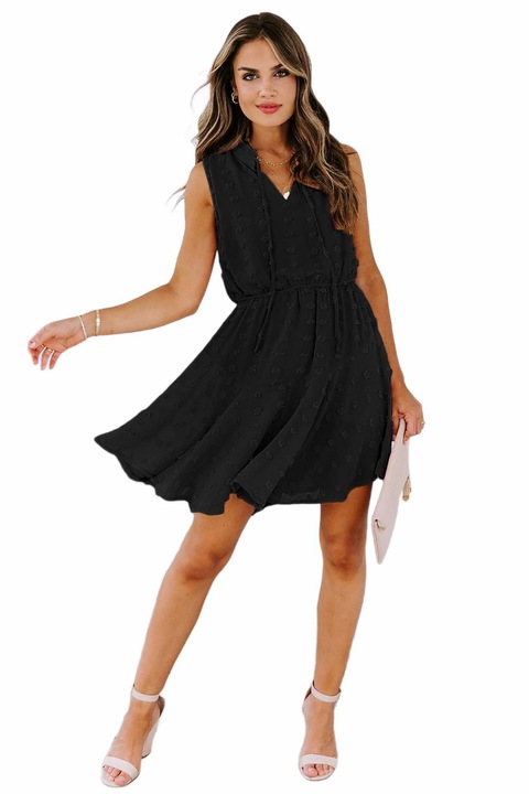 Дамска рокля WildFashion, WildFashion, Полиестер, 2802, Черен