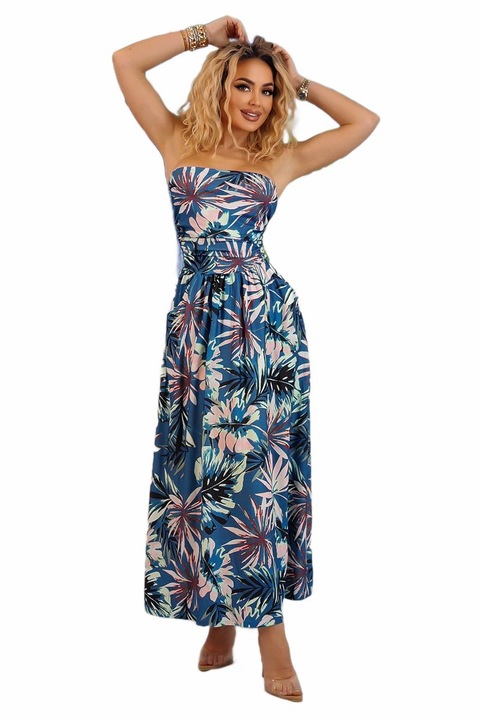 Дамска рокля, WildFashion, полиестер, 1782г, Многоцветен