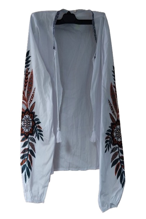 Традиционна мъжка риза, бяла, памучна, размер S