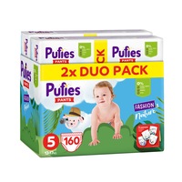 Scutece-chilotel Pufies Fashion & Nature, Marimea 5, 12-17 kg, 160 buc, Multipack
