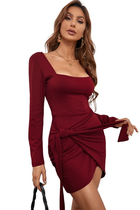 Rochie dama, WildFashion, Poliester, 4749, Visiniu