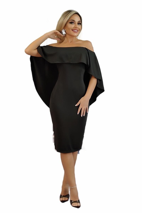 Női ruha, WildFashion, poliészter, 4589, Fekete, S-M