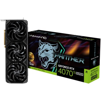Placa video Gainward GeForce RTX™ 4070TI SUPER PANTHER OC, 16GB GDDR6X, 256-bit Placa video Gainward GeForce RTX™ 4070TI SUPER PANTHER OC, 16GB GDDR6X, 256-bit