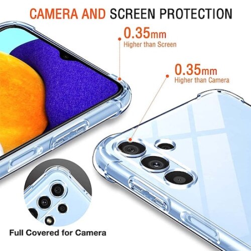 Husa protectie Mat-Tech compatibila cu Samsung Galaxy S23 Plus, Protectie Camera, Colturi anti-soc, Decupaje Precise, Rezistenta la impact, Margini ridicate pentru protectia ecranului, Transparenta