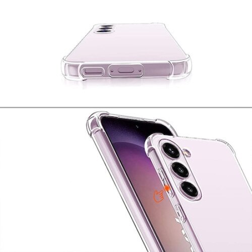 Husa protectie Mat-Tech compatibila cu Samsung Galaxy S23 Plus, Protectie Camera, Colturi anti-soc, Decupaje Precise, Rezistenta la impact, Margini ridicate pentru protectia ecranului, Transparenta