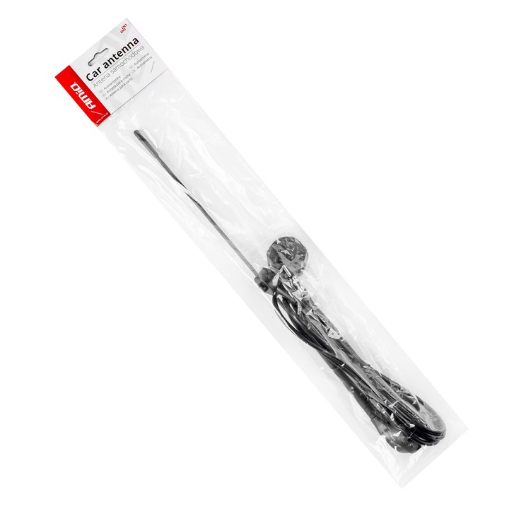 Univerzális autórádió antenna, 41cm adapterrel együtt