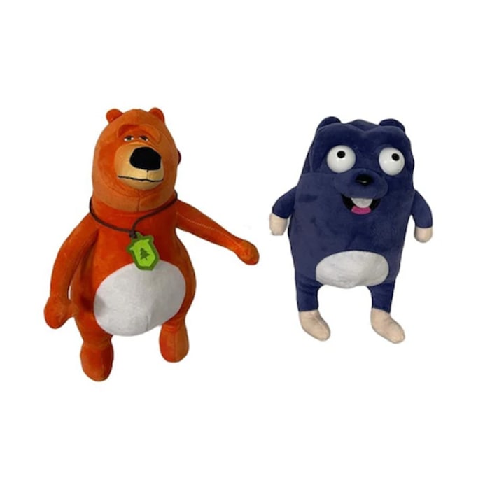 Set 2 Mascote de plus, Virtual Trend®, Ursul Grizzy si Lemingii ...