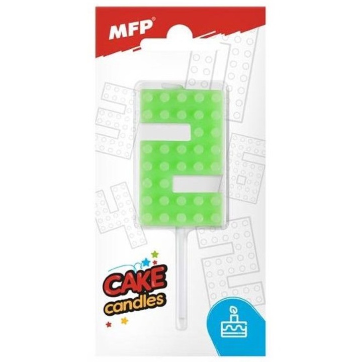 Свещ, MFP, восък, номер 2, зелен