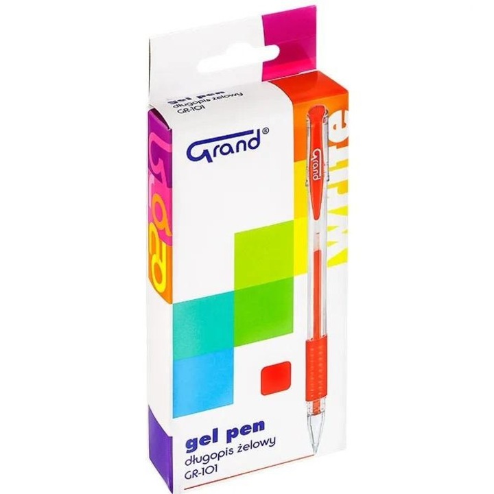 12x Pix cu gel, Grand, Rosu