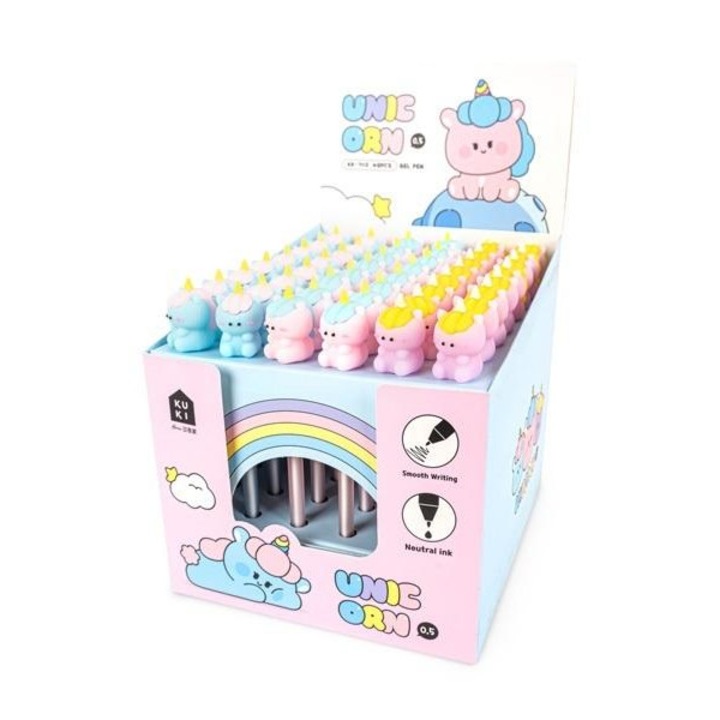 48x Gél toll, Fandy, kék