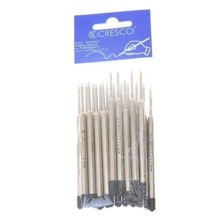 Резервни пълнители Cresco, Метал, Черно, 20 бр