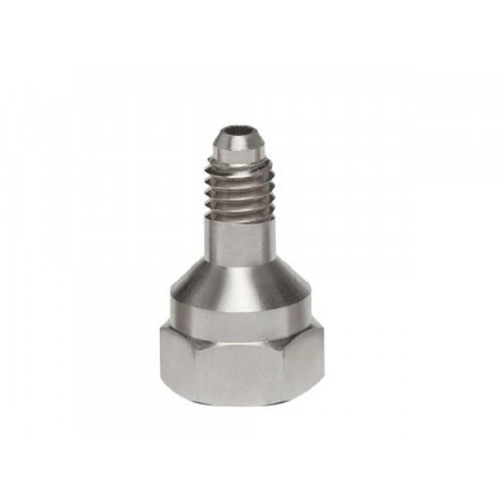 Adaptor pentru capac pistol vopsire Colad Hamach, placat cu nichel, din alama, argintiu