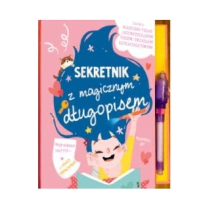 Láthatatlan tinta toll készlet naplóval, Yoyo Books, rózsaszín