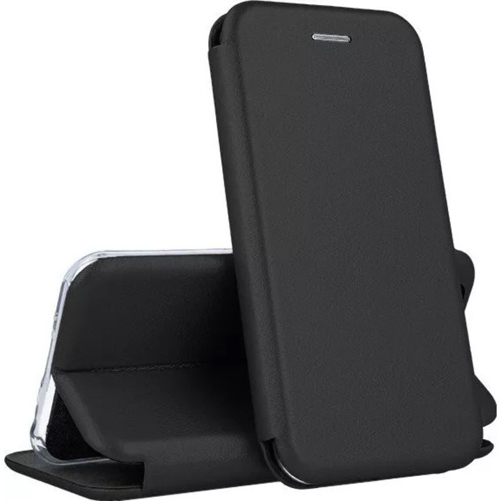 Elegance Book Flip tok Samsung Galaxy A52 4G/A52 5G/A52s mágneses zárással, fekete