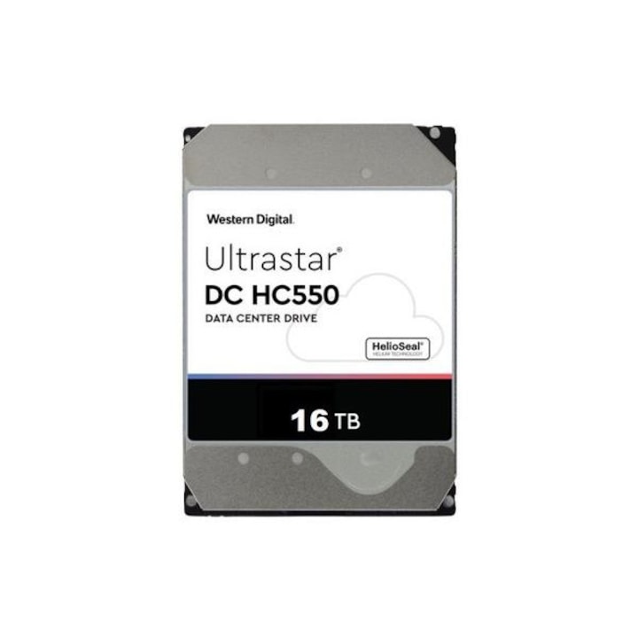 HDD сървър Western Digital Ultrastar DC HC550, 16TB, 7200rpm, 512MB, SAS, 3.5"
