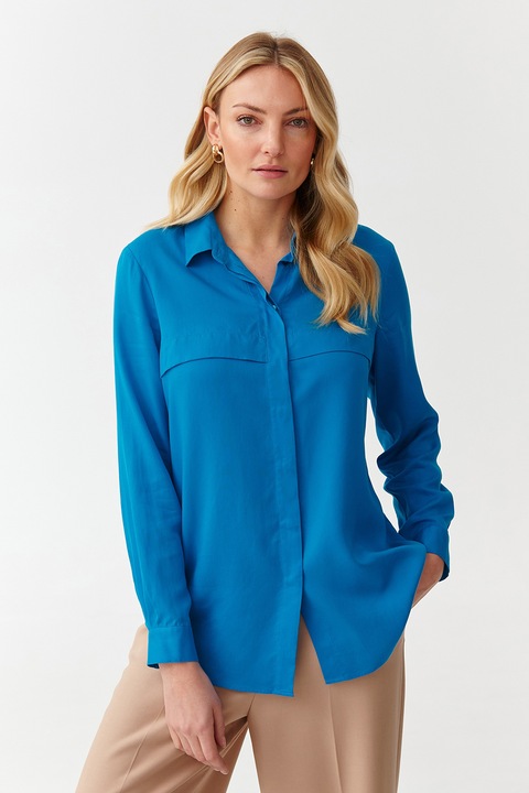Tatuum, Camasa de lyocell cu maneci lungi, Albastru
