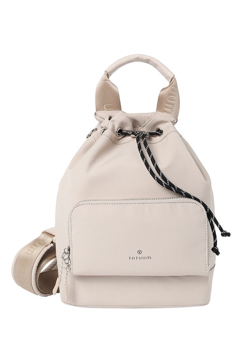Tatuum, Borseta crossbody cu logo Elma, Alb fildes
