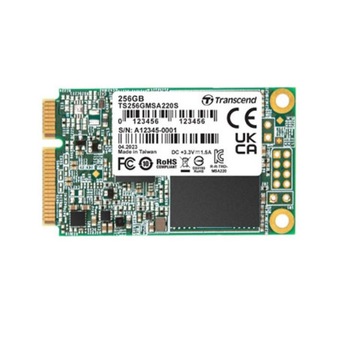 SSD Transcend MSA220S, 256GB, mSATA 3D NAND, SATA3 SSD Transcend MSA220S, 256GB, mSATA 3D NAND, SATA3