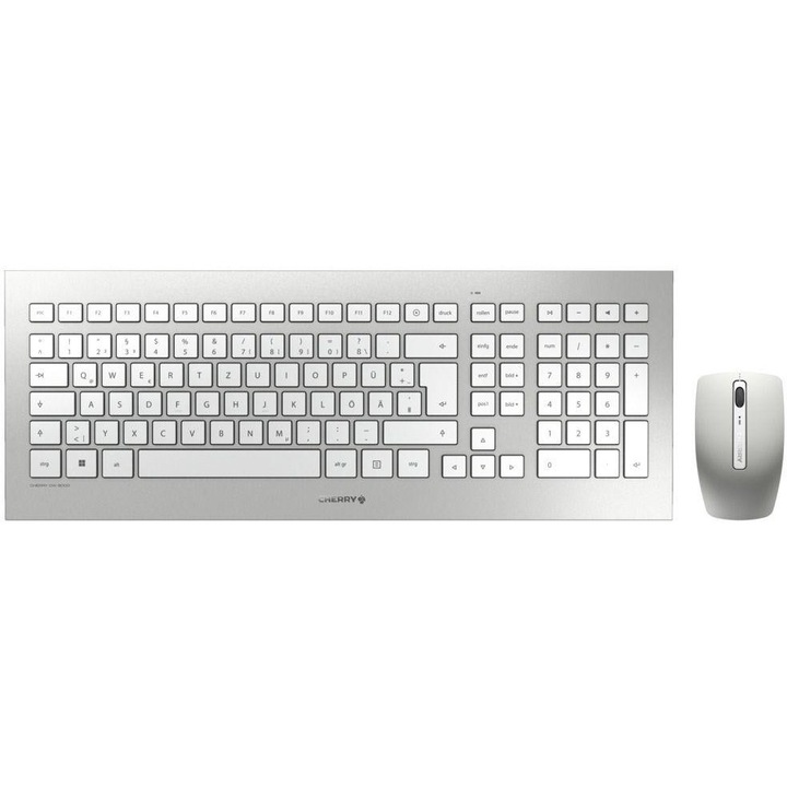 Безжичен комплект CHERRY DW 8000, Сребрист, Wireless