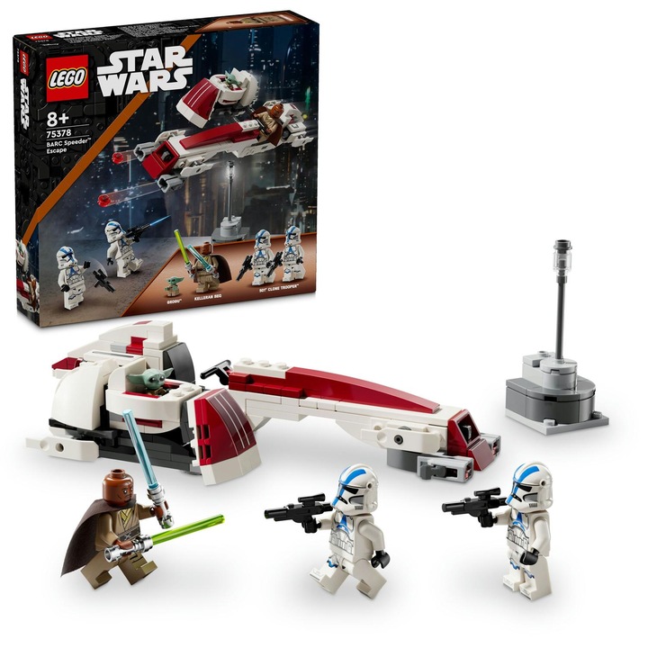 LEGO® Star Wars™ - Evadare pe motocicleta de viteza BARC 75378, 221 piese