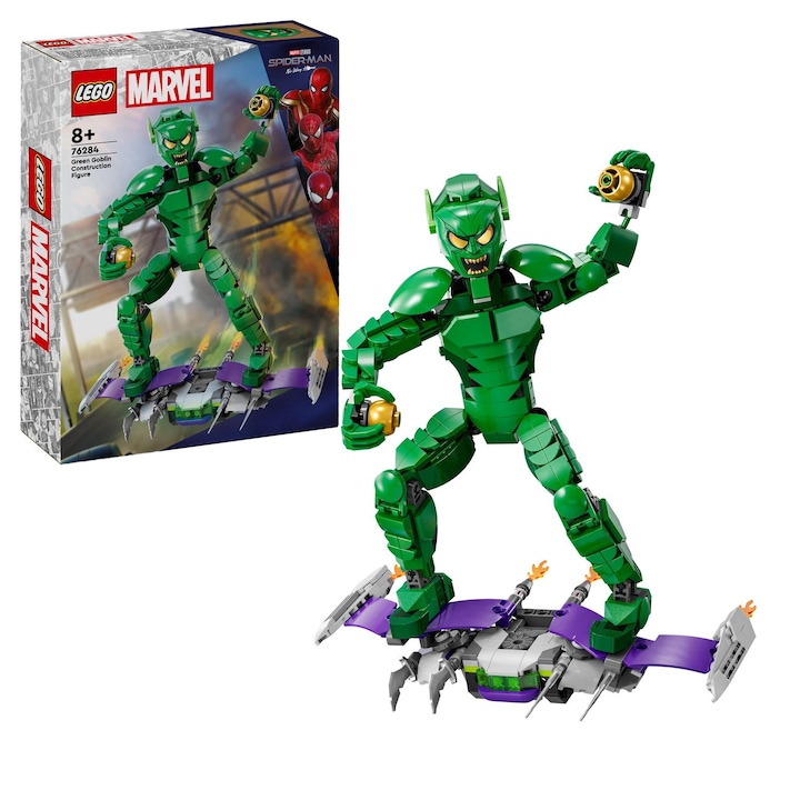 LEGO® Super Heroes - Фигурка за изграждане на Green Goblin 76284, 471 части