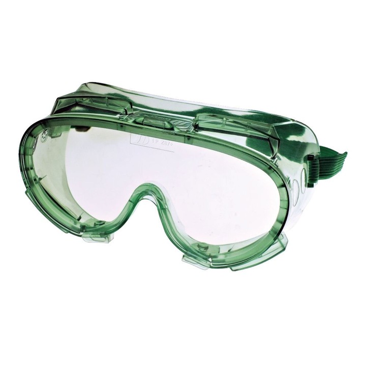 Защитни очила Cedrus, вентилирани, за защита от наранявания на очите при механични удари, Капки, Течни пръски, Удароустойчиви поликарбонатни лещи, Прозрачни, SG232