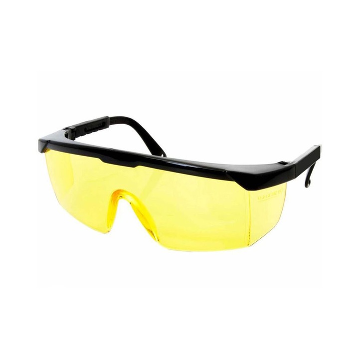 Защитни очила Cedrus, Ергономичен дизайн, Удароустойчиви, Поликарбонатни лещи, Покритие против надраскване, Повърхност против замъгляване, Жълт