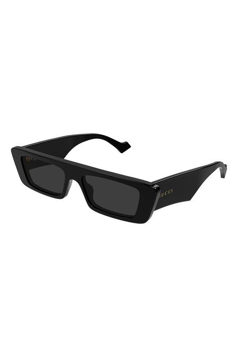 Gucci, Teglalap alaku polarizalt napszemuveg, Fekete, 54-16-145, Fekete