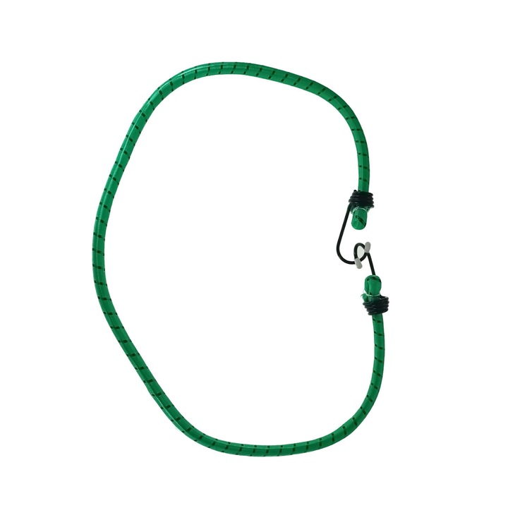 Chinga elastica FS-13906, 12mm X 100cm, pentru ancorare si fixare, uz general, verde 1 x Chinga