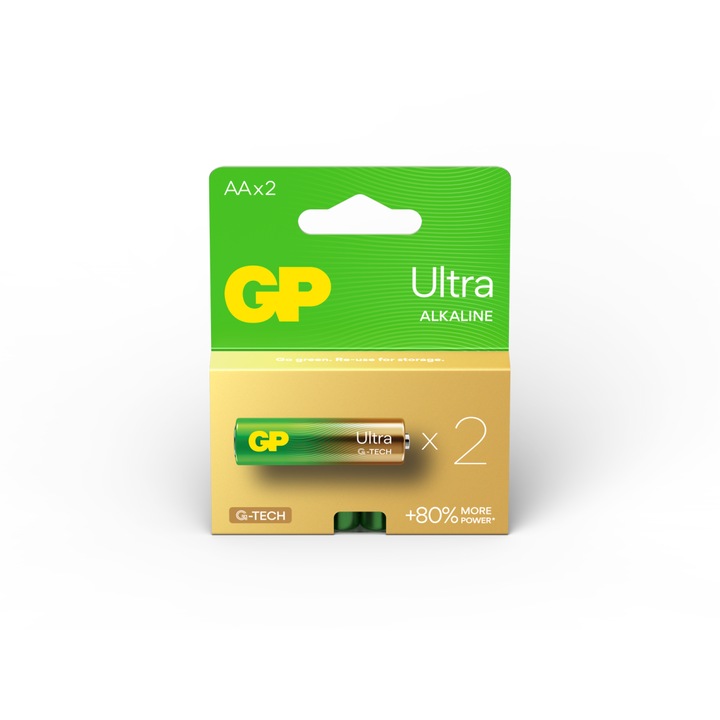 Battery GP akkumulátorok, Ultra Alkaline AA (LR6) 1,5V alkáli, buborékfólia 2 db