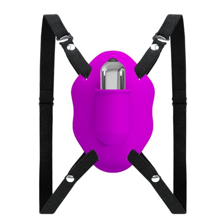 Вибратор с еластичен колан, Baile, Love Rider, силикон