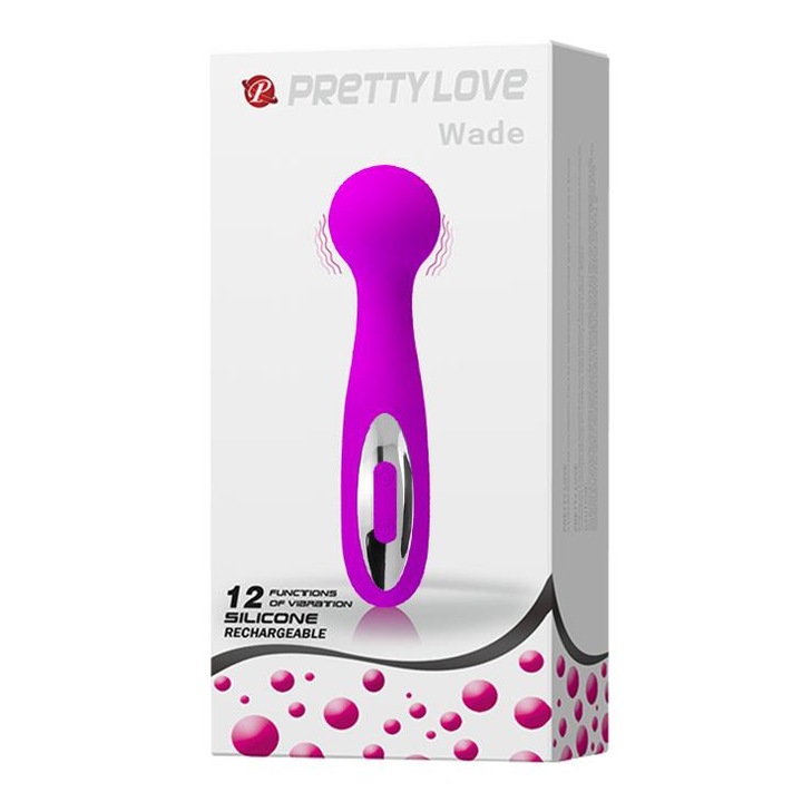 Вибратор Pretty Love, 12 режима на вибрация, USB зареждане, 150x38 мм