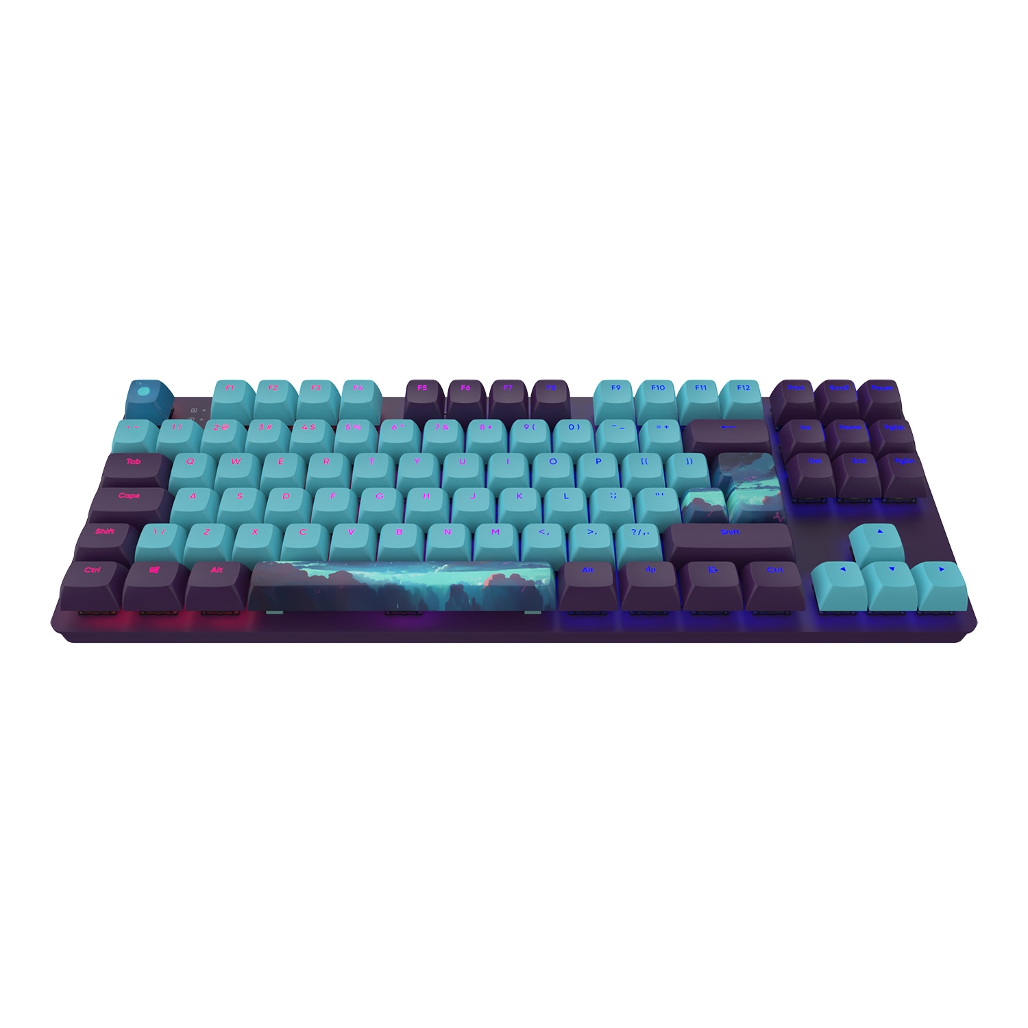 Клавиатура Геймърскa механична клавиатура Dark Project 87 Night Sky RGB ...
