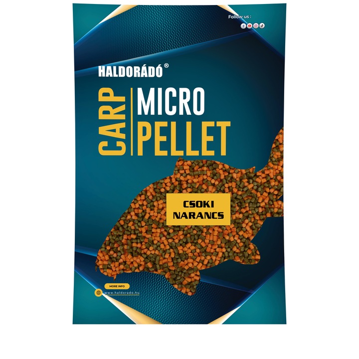 Pelete, Haldorado, Carp Micro Pellet 3mm, 600g, Ciocolata Portocale