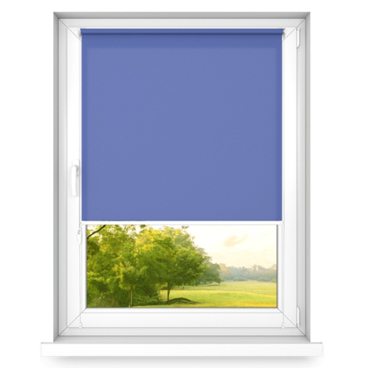 Ролетна щора, регулируема със задвижване от дясната страна, Time4blinds, Тъмносиня, 400 mm x 1000 mm, Полиестер