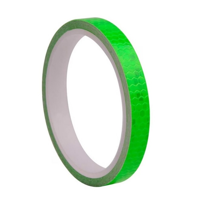 Banda Adeziva Reflectorizanta DAVIDAMI CONCEPT® pentru Vizibilitate Sporita in Trafic, Verde