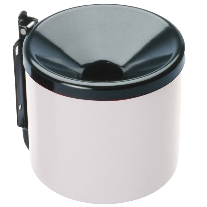 Hamu, Meva, Fém, 15cm, Fehér/Fekete