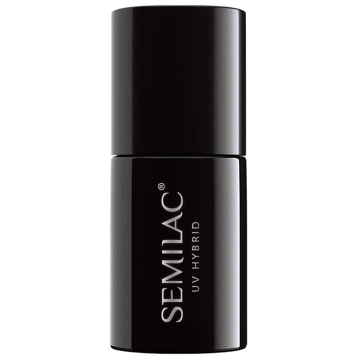 Lac De Unghii Hibrid, Semilac, Acoperire Completa, Efect Clasic, Grup De Culori Rosu, Formula Profesionala, Pentru Lampi Led Si Uv, Aplicare Usoara, 7 ml