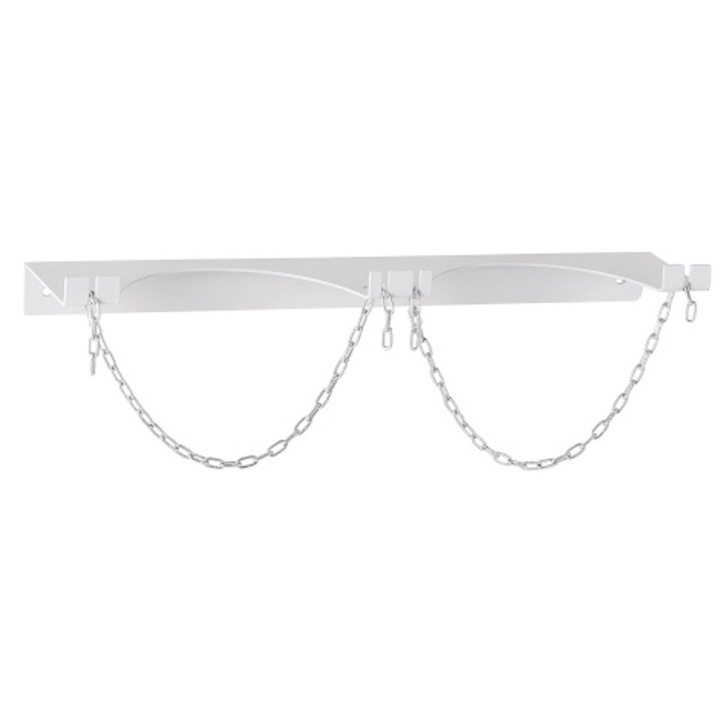 Suport perete Meva pentru 2 butelii gaz, lant de securitate, 650x133x75mm
