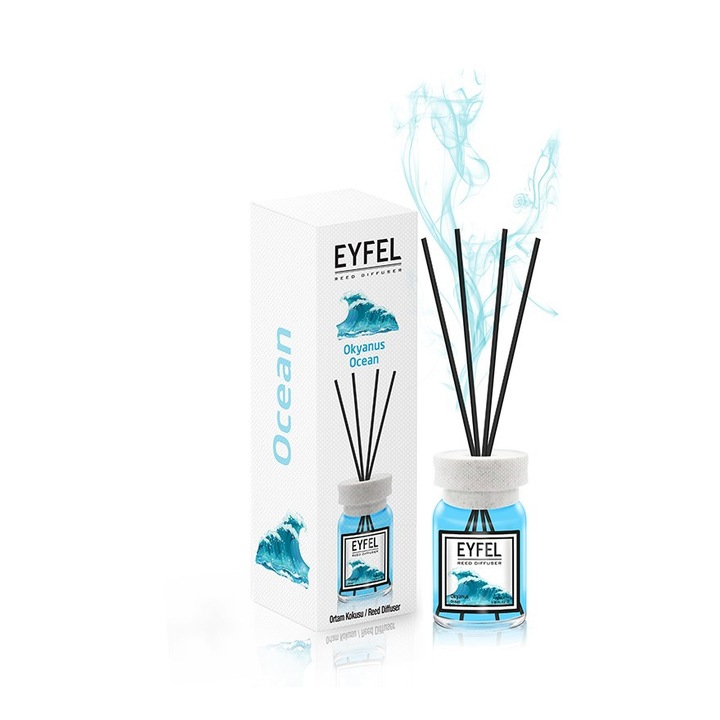 Difuzor de arome cu betisoare, Eyfel, Ocean, 120ml
