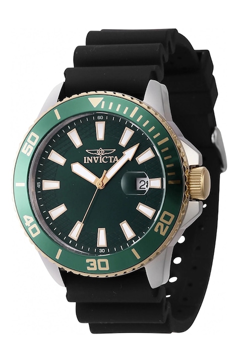 Invicta, Часовник Pro Diver със силиконова каишка, Черен